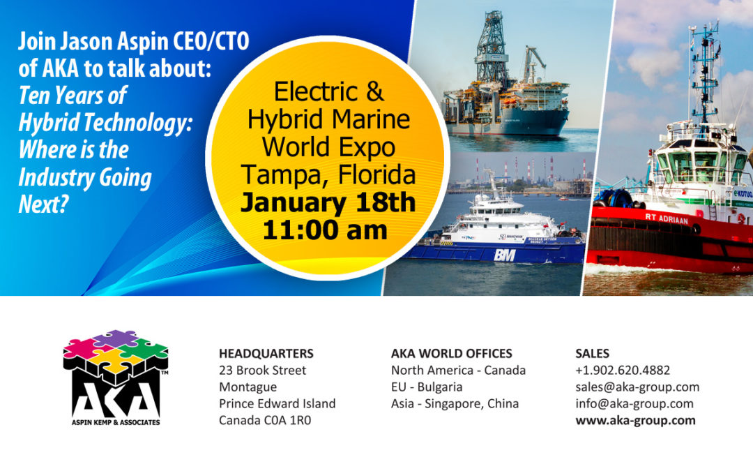Aspin Kemp & Associates (AKA) at the Electric & Hybrid Marine World Expo
